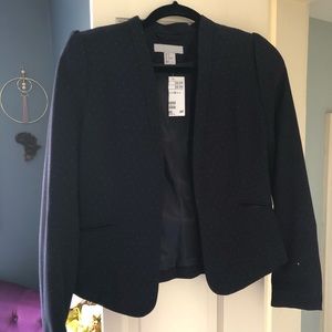 H&M Blazer, Navy Blue. Brand new, never worn!